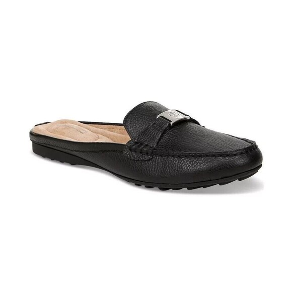 Giani Bernini Women's Dejaa Memory Foam Mule Loafers, Black Leather, 5.5M - Picture 1 of 4
